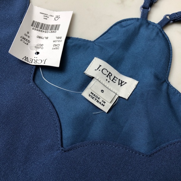 J. Crew Scalloped Cami Tank NWT - Picture 2 of 3